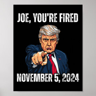 Póster Despiden a Donald Trump por la presidencia 2024