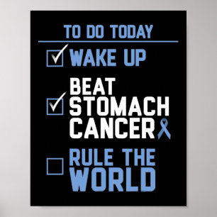 Póster Despierta derrota a la regla mundial del cáncer de
