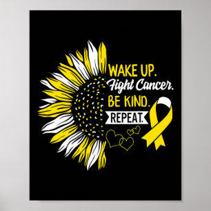 Póster Despierta Luchar Contra El Cáncer Infantil