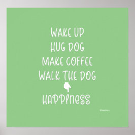 Póster Despierta, Perro Abrazo... Felicidad Amor Poster G