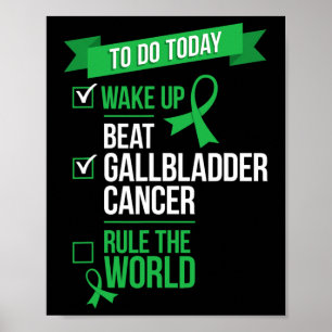 Póster Despierta vence a la regla mundial del cáncer de v