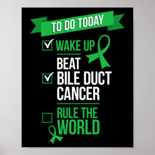 Póster Despierta Vence Al Cáncer De Conducto Biliar Domin