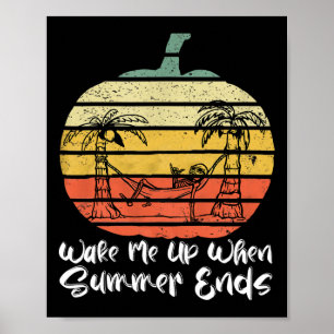 Póster Despiértame cuando termine el verano Esqueleto div