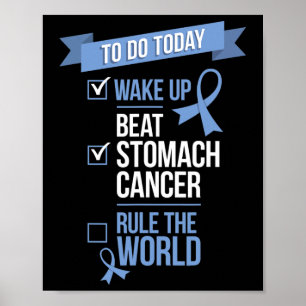 Póster Despierten la regla del cáncer de estómago 1
