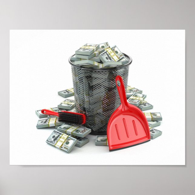 Póster Despilfarro De Dinero (Frente)