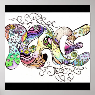 Póster Desplazamiento de paz