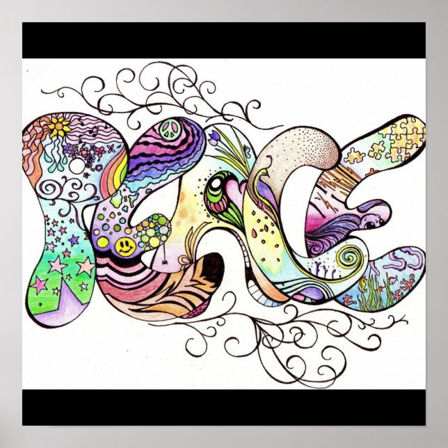 Póster Desplazamiento de paz (Frente)