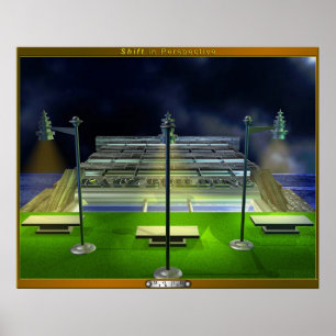 Póster Desplazamiento en perspectiva