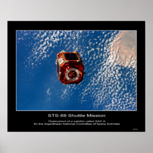 Póster Despliegue del satélite argentino SAC-A...