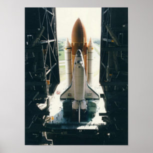 Póster Despliegue del transbordador espacial Atlantis (ST