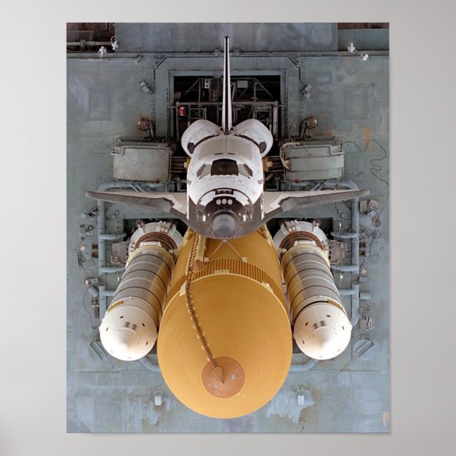 Póster Despliegue del transbordador espacial Atlantis (ST (Frente)