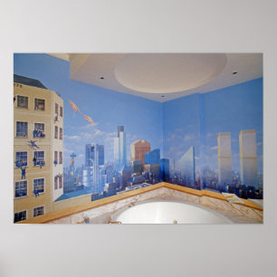 Póster Desplome de Londres Nueva York