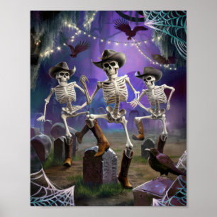 Póster Desplome del Hoedown de Halloween, presentación de