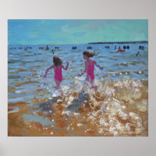 Póster Desplome en el mar Clacton. 2014