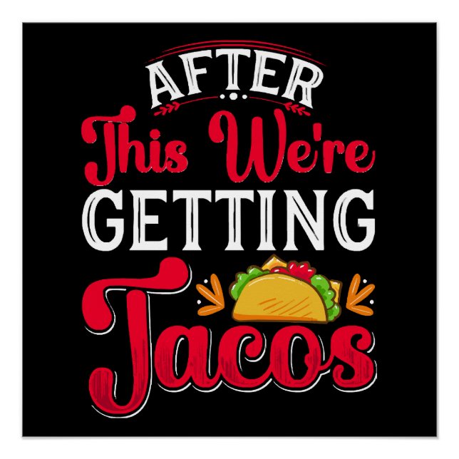 Póster Después de esto nos vamos a tacos (Anverso)