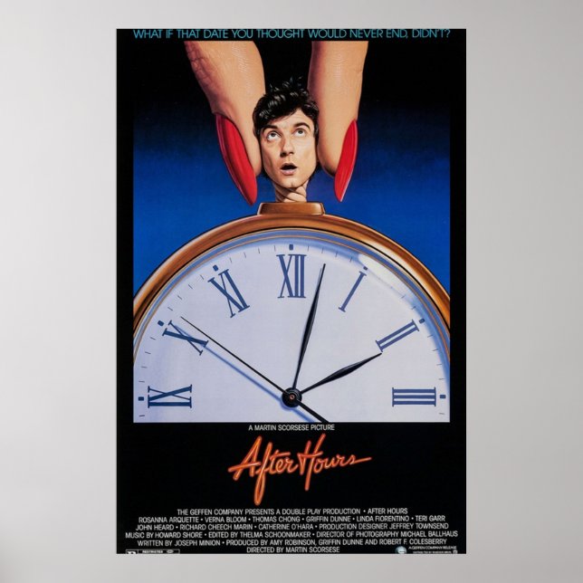 Póster Después de horas de película 2 (Frente)