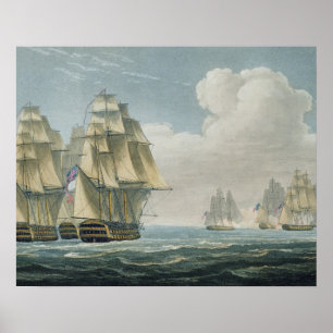 Póster Después de la batalla de Trafalgar, el 21 de