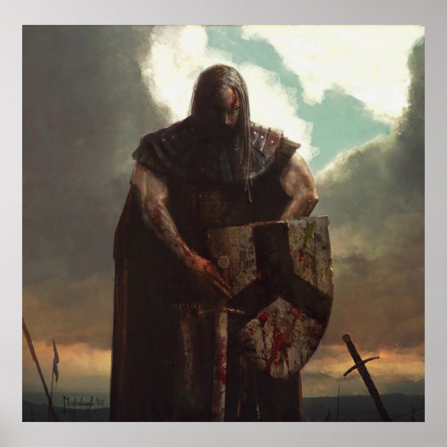 Póster Después de la batalla - poster guerrero (Frente)