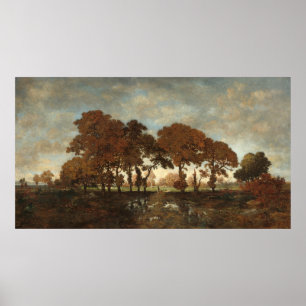 Póster Después de la lluvia - Bella Artes de Théodore Rou