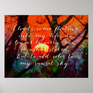 Póster Después de la lluvia cita a Poster Inspirador