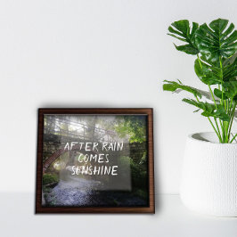 Póster Después de la lluvia viene el sol proverbio poster