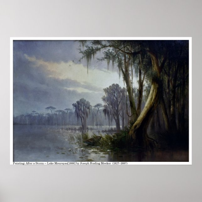 Póster Después de una tormenta - Lago Maurepas[1888] (Frente)