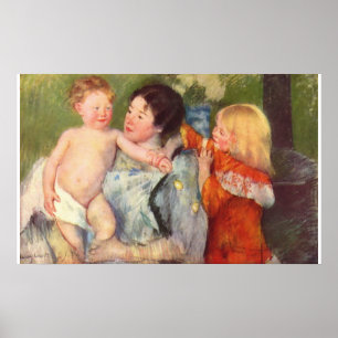 Póster Después del aceite de baño en la pintura de la