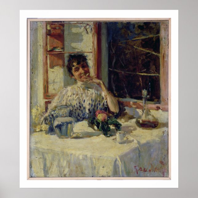 Póster Después del almuerzo en el Moncia, c.1900 (Frente)
