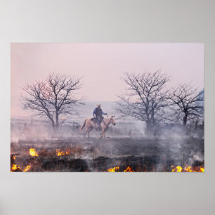 Póster Después del Prairie Fire, Flint Hills, Kansas