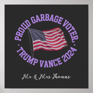 Póster Destacan el orgulloso votante de basura Trump Vanc
