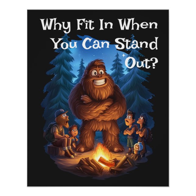 Póster Destacar a los niños de Sasquatch (Anverso)