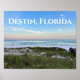 Póster Destin Florida Beautiful Sunset Beach Photography