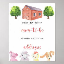 Póster Destinatario de la granja