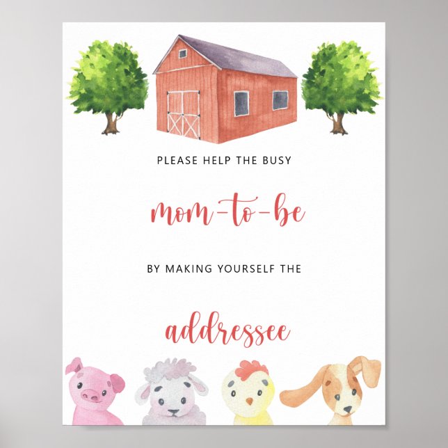 Póster Destinatario de la granja (Frente)