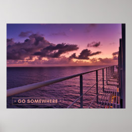 Póster Destino de cruceros