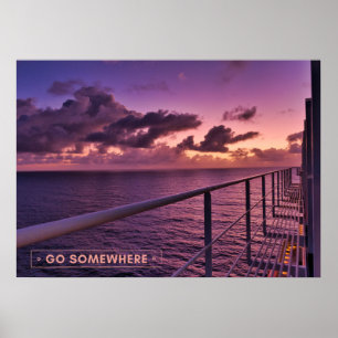 Póster Destino de cruceros