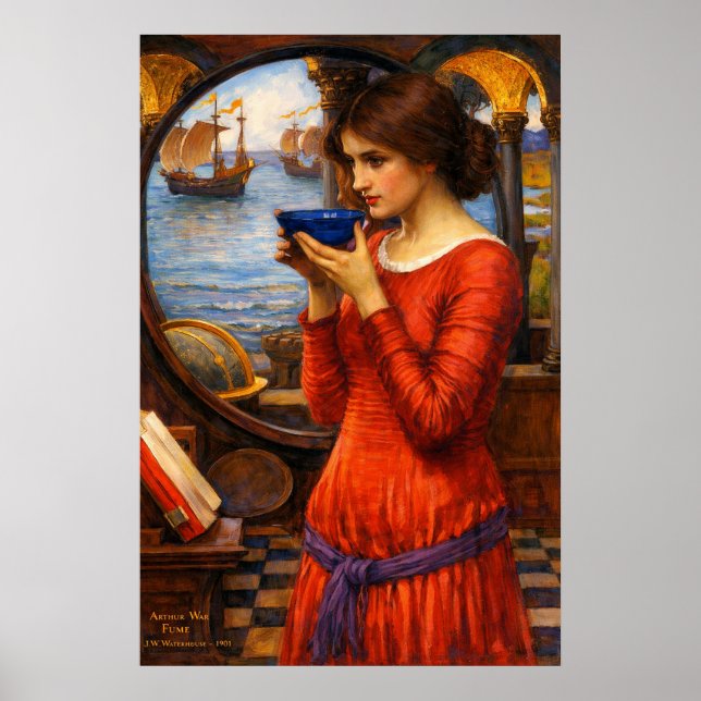 Póster Destino de John William Waterhouse (Frente)