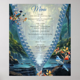 Póster Destino de la cascada de nuestro mundo