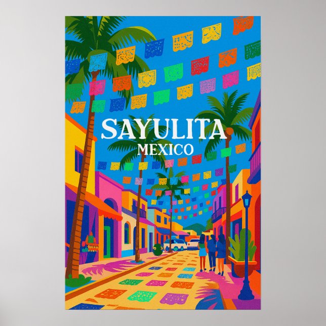 Póster Destino de vacaciones de verano México  (Frente)