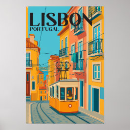 Póster Destino de vacaciones de verano Portugal