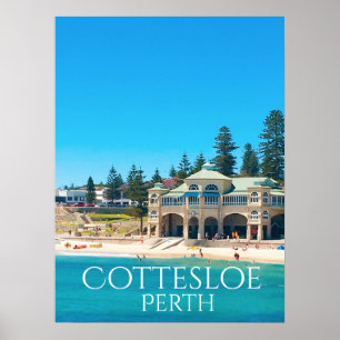 Póster Destino de viajes Perth Australia