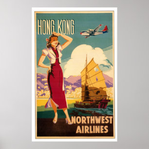 Póster Destino: Poster de Hong Kong