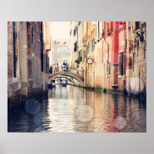 Póster Destinos   Fotografía góndolas de Venecia