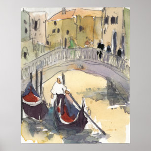 Póster Destinos   Venice Plein Air Gondola Ride