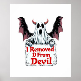 Póster Destituí D del diablo - Dark Fantasy Gótica