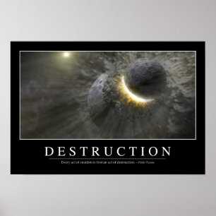 Póster Destrucción: Cita inspiradora 2