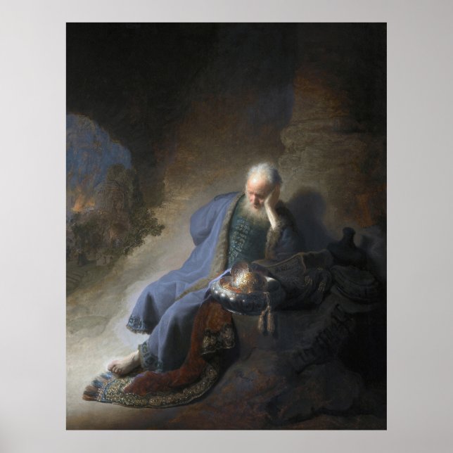 Póster Destrucción de Jerusalén Biblia Rembrandt (Frente)
