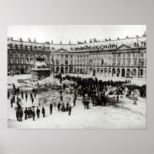 Póster Destrucción de la columna Vendome