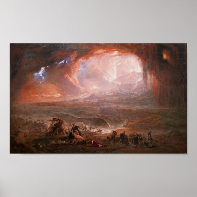 Póster Destrucción De Pompeya Y Herculaneum (Frente)