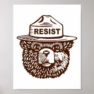 Póster Destrucción de resistencia a los osos
